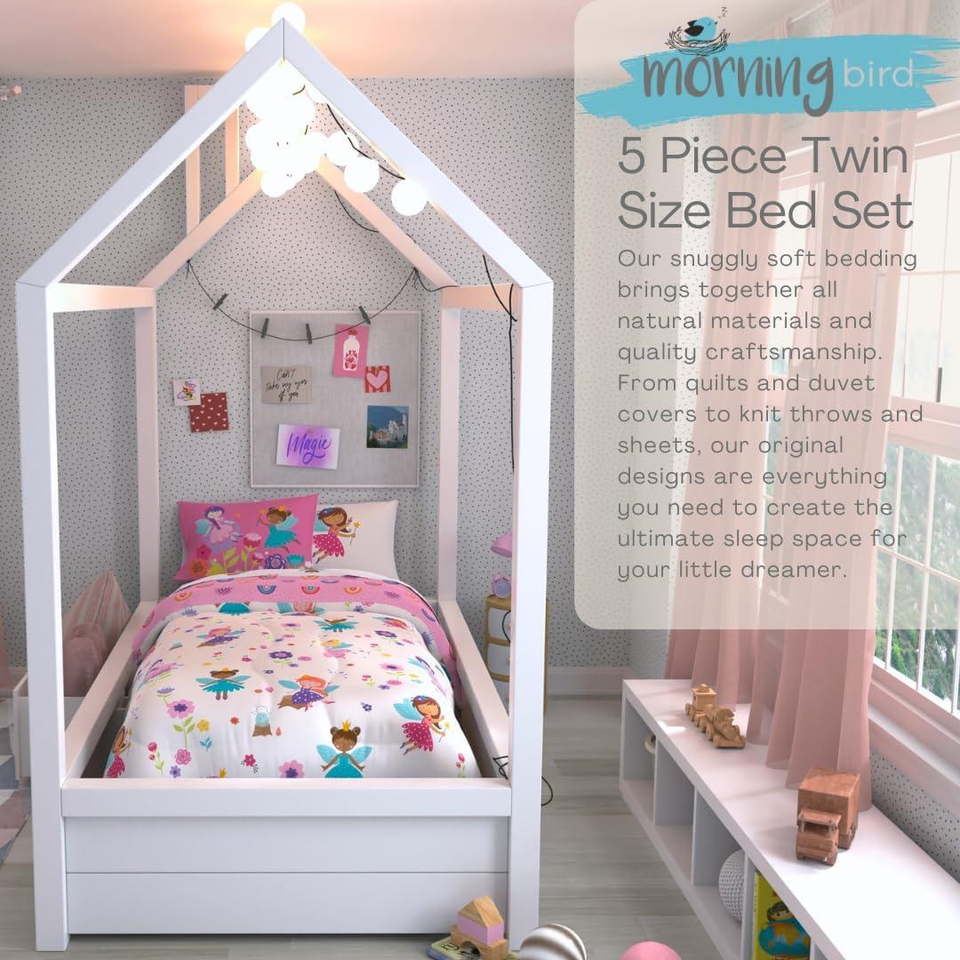 Juego de Cama Franco Hadas Encantadas 5 Piezas Individual