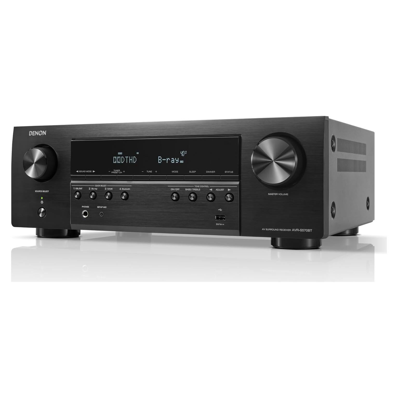 Receptor AV Denon AVR-S570BT 5.2 Canales 8K Ultra HD
