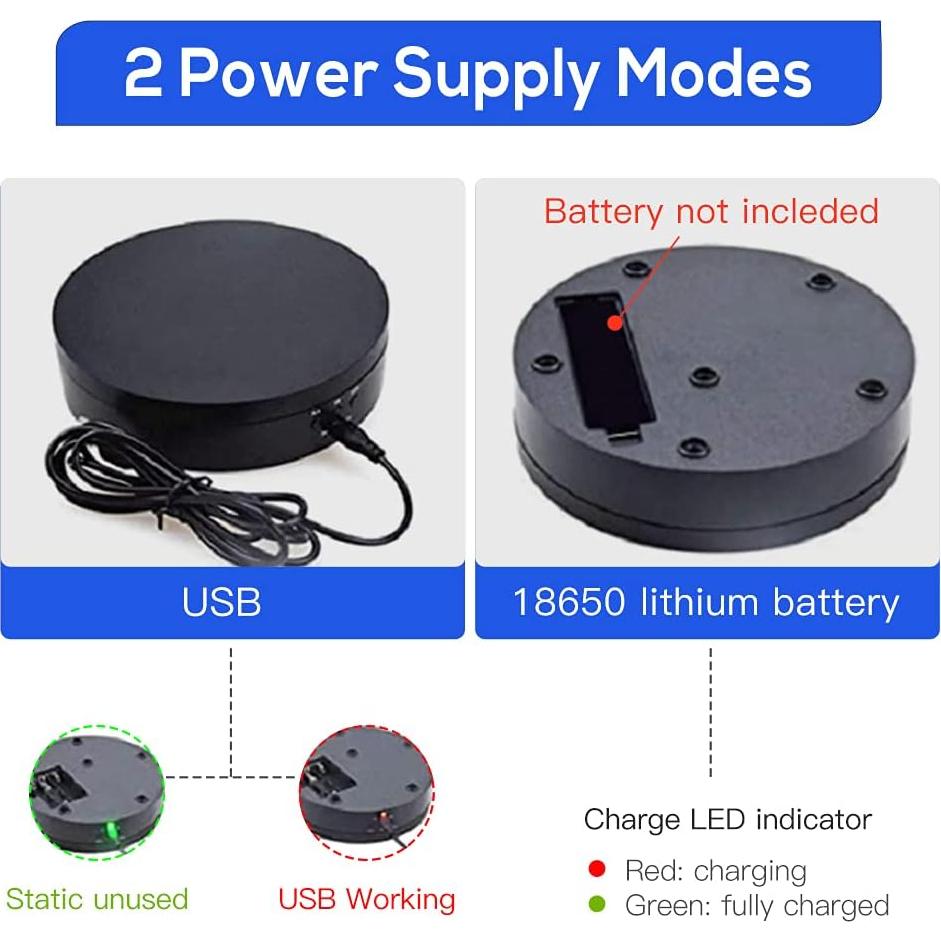 Soporte de Exhibición Rotatorio Motorizado LANPOWAE 10 kg