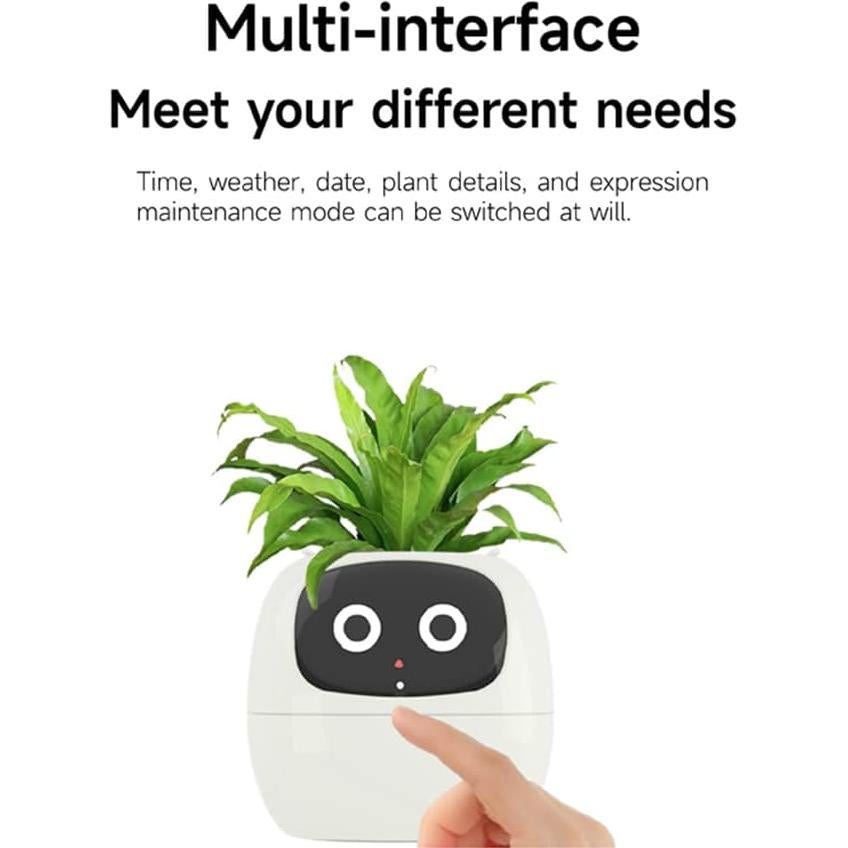 Maceta Inteligente TPHRAVAL Blanca con Sensor y APP