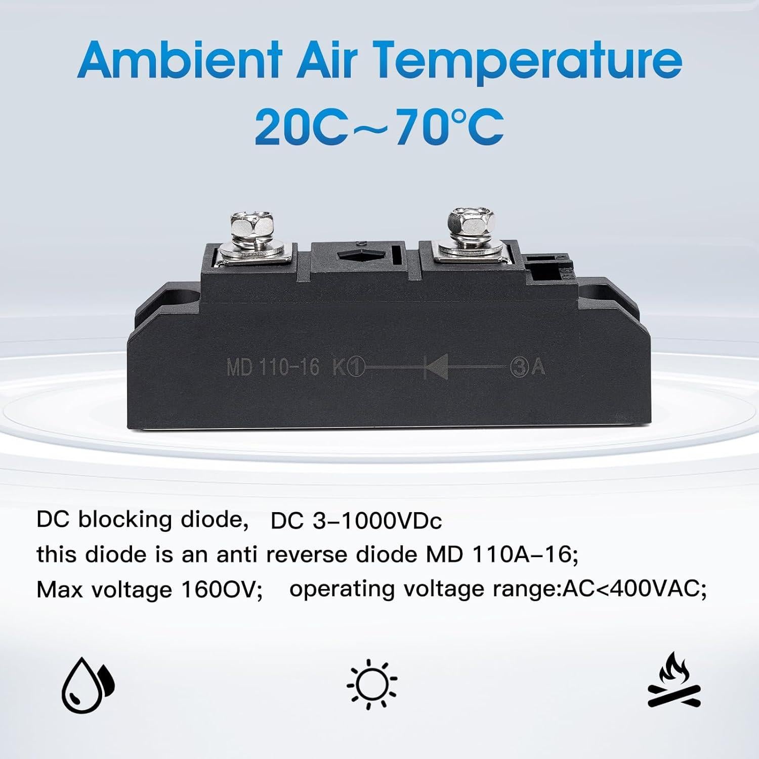 Diodo Solar Yearyoung MD 110A-16 Unidireccional 0.53 kg