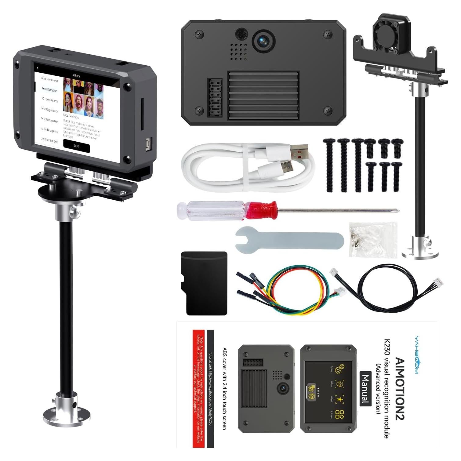 Yahboom K230 Placa de Desarrollo AI 1.6GHz 1GB RAM 2.4" LCD