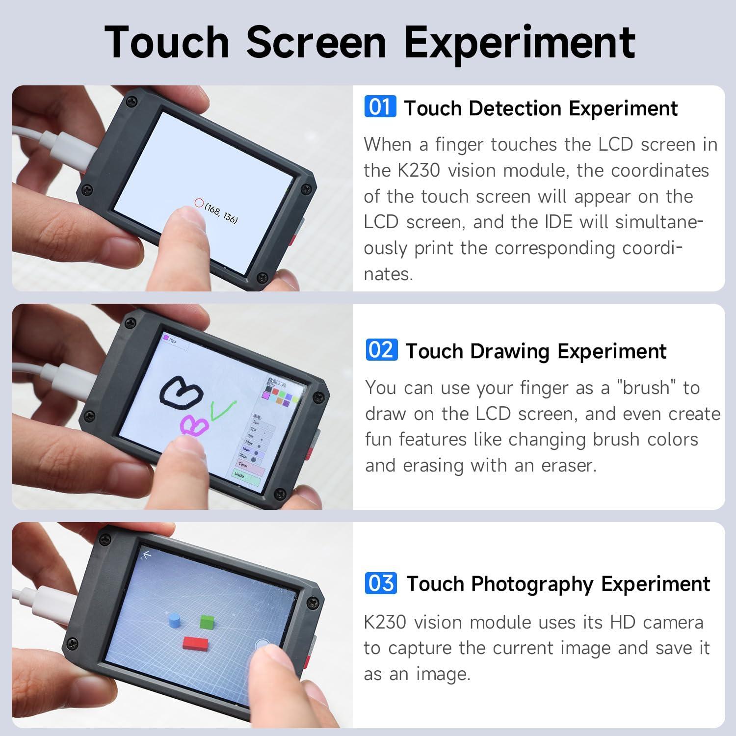 Yahboom K230 Placa de Desarrollo AI 1.6GHz 1GB RAM 2.4" LCD