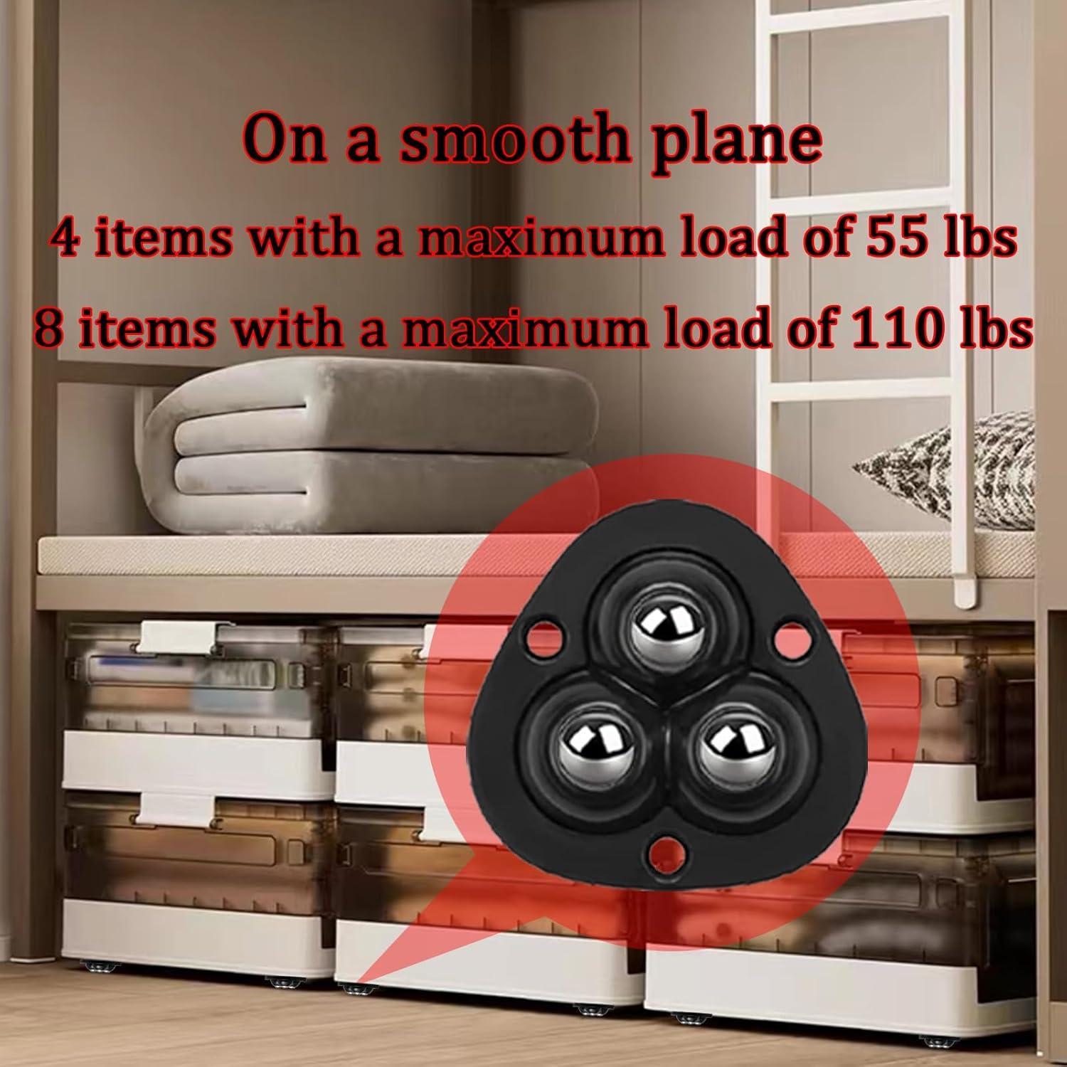 Ruedas Mini Autoadhesivas Drcoevo 360° para Electrodomésticos