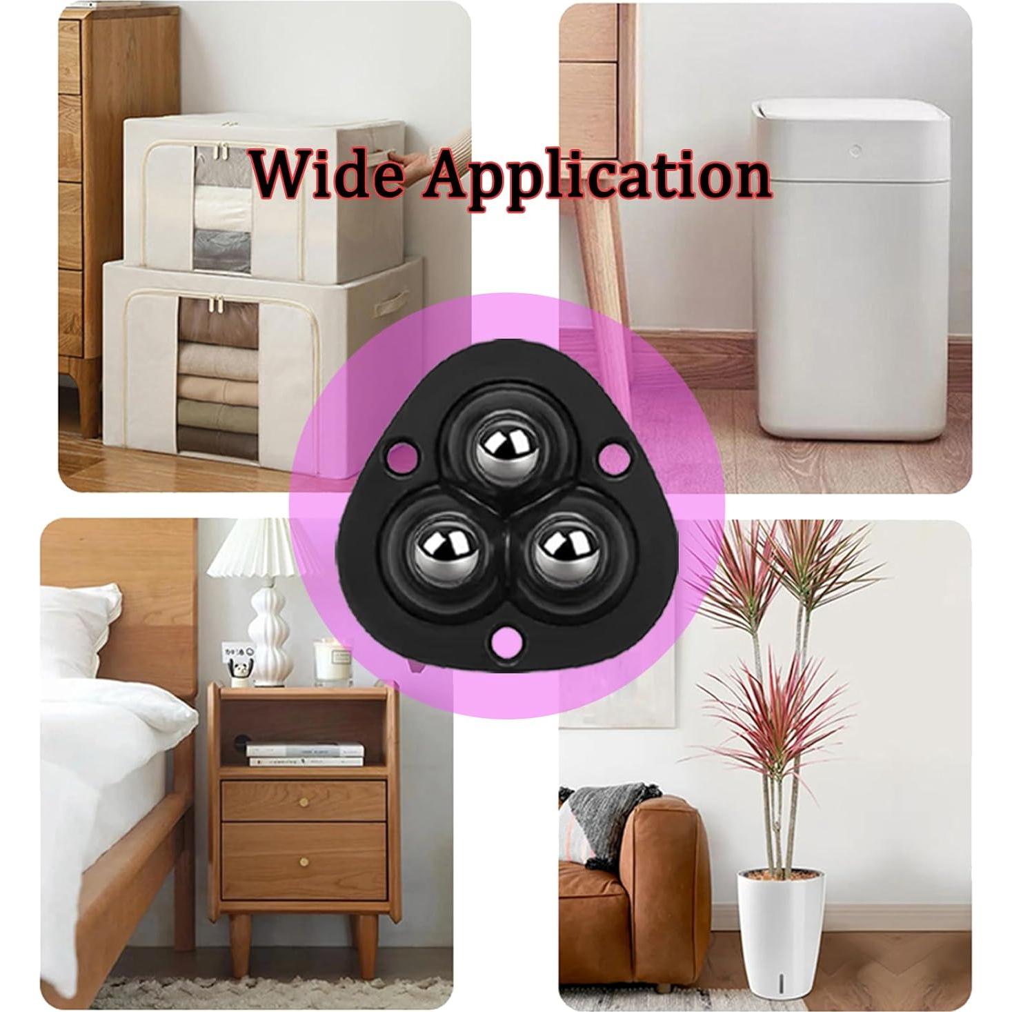 Ruedas Mini Autoadhesivas Drcoevo 360° para Electrodomésticos