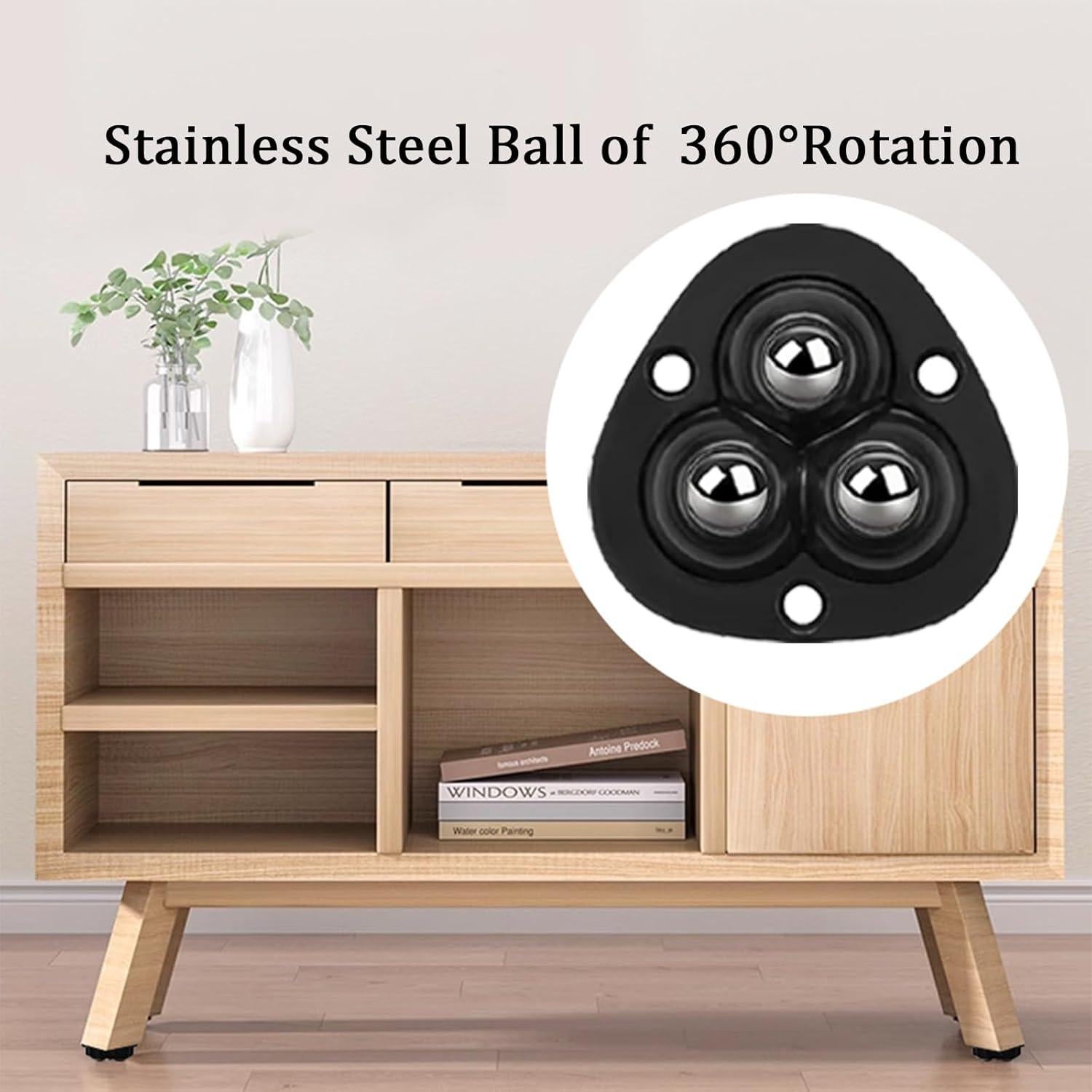 Ruedas Mini Autoadhesivas Drcoevo 360° para Electrodomésticos