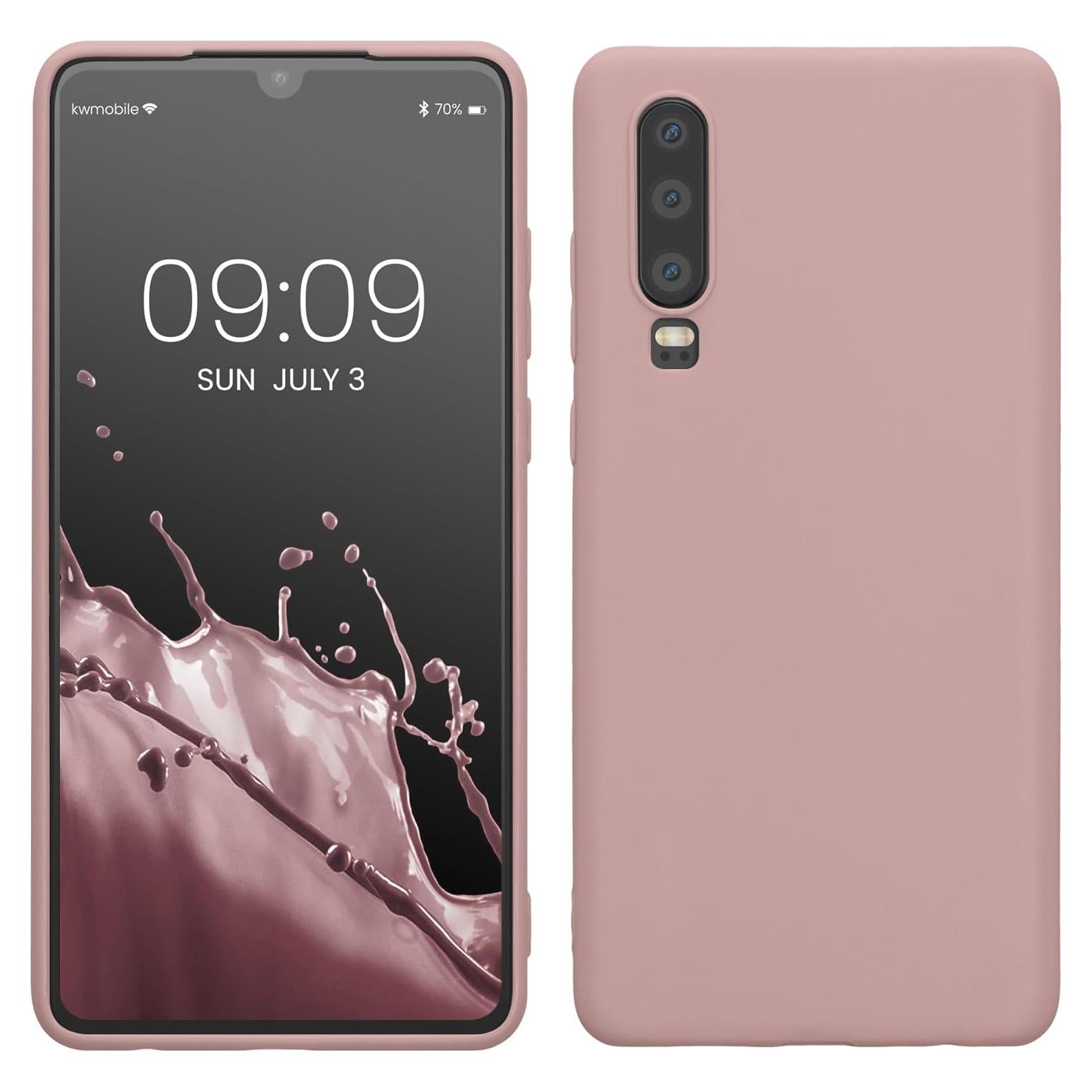 Funda kwmobile TPU Silicona Huawei P30 Lila Nude Slim