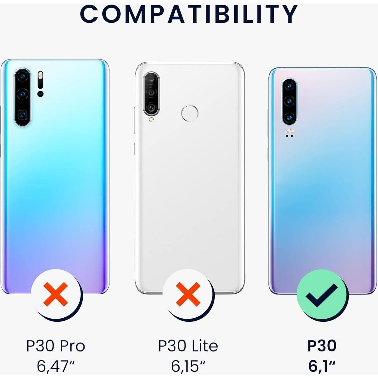 Funda kwmobile TPU Silicona Huawei P30 Lila Nude Slim