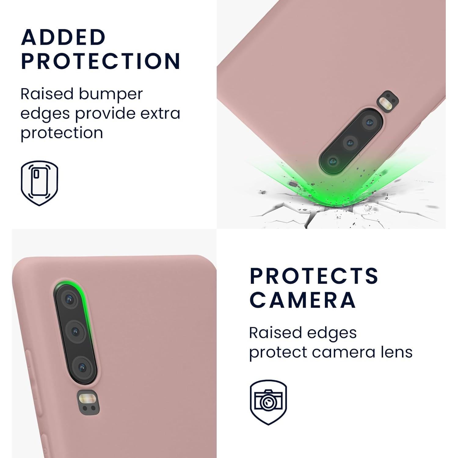 Funda kwmobile TPU Silicona Huawei P30 Lila Nude Slim