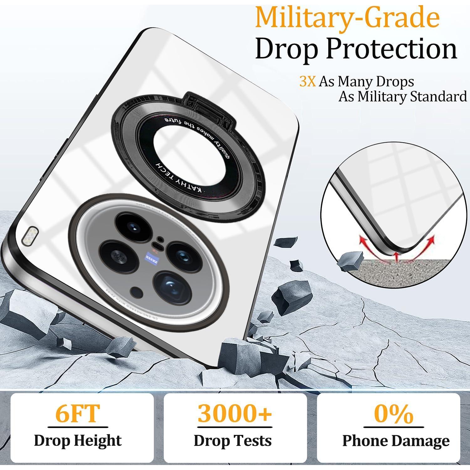 Funda Silicona Transparente Wousunly para Vivo X200 Pro - Negro