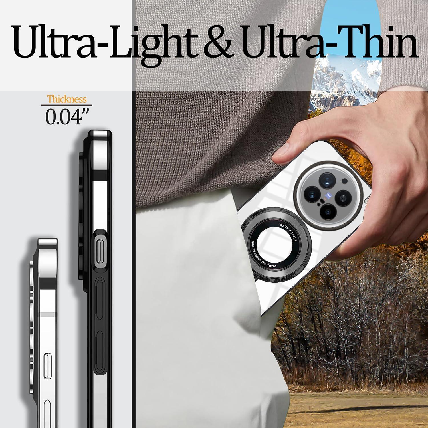 Funda Silicona Transparente Wousunly para Vivo X200 Pro - Negro