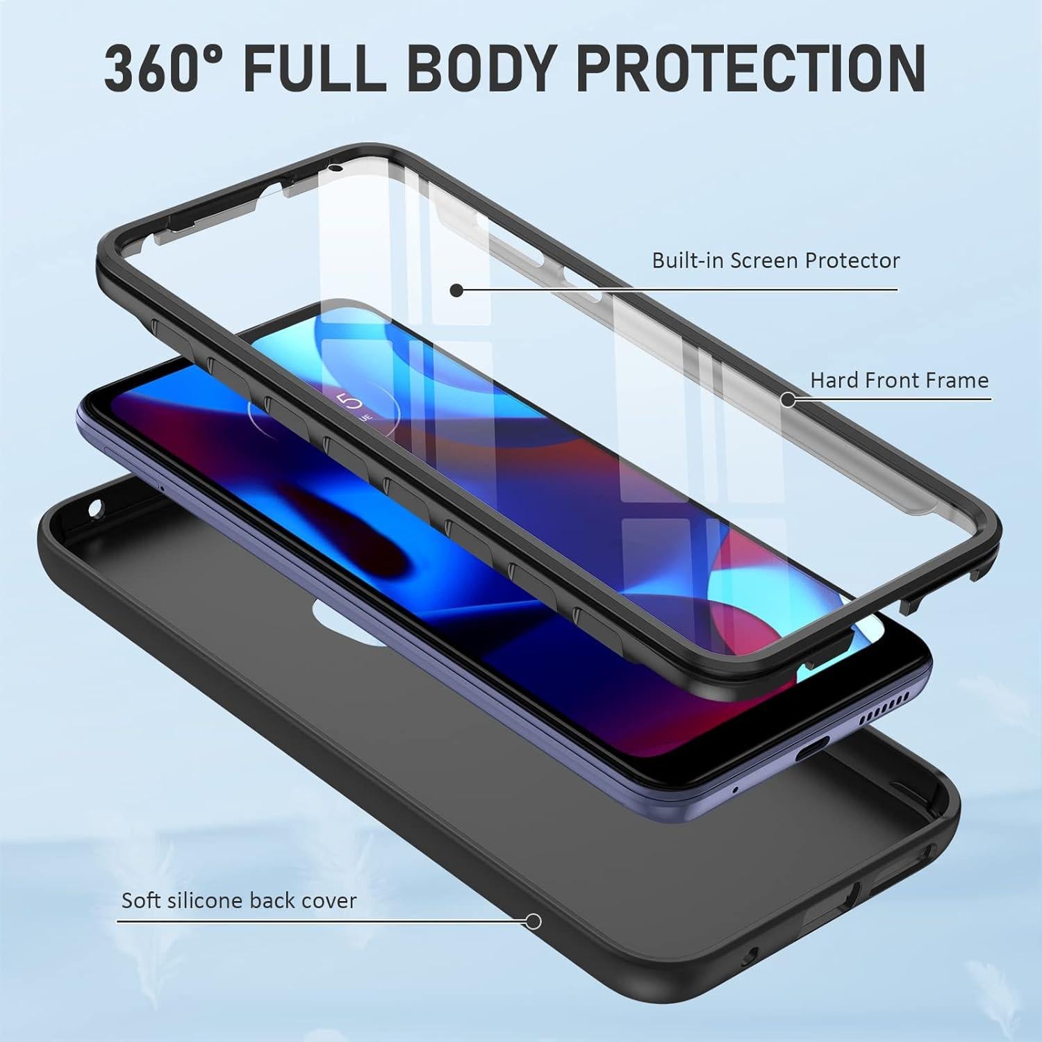 Funda de Silicona PUJUE para Moto G Play 2023 | G Power 2022