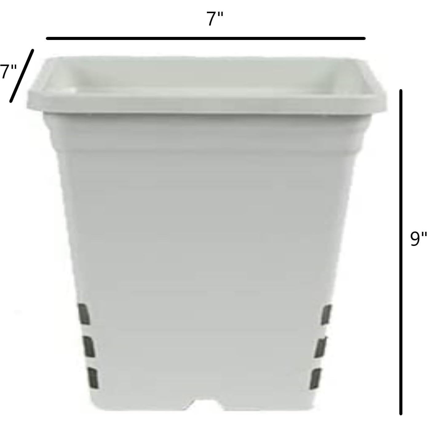 Maceta de Plástico SUNPACK Blanca 23 cm con Drenaje - 1 Unidad