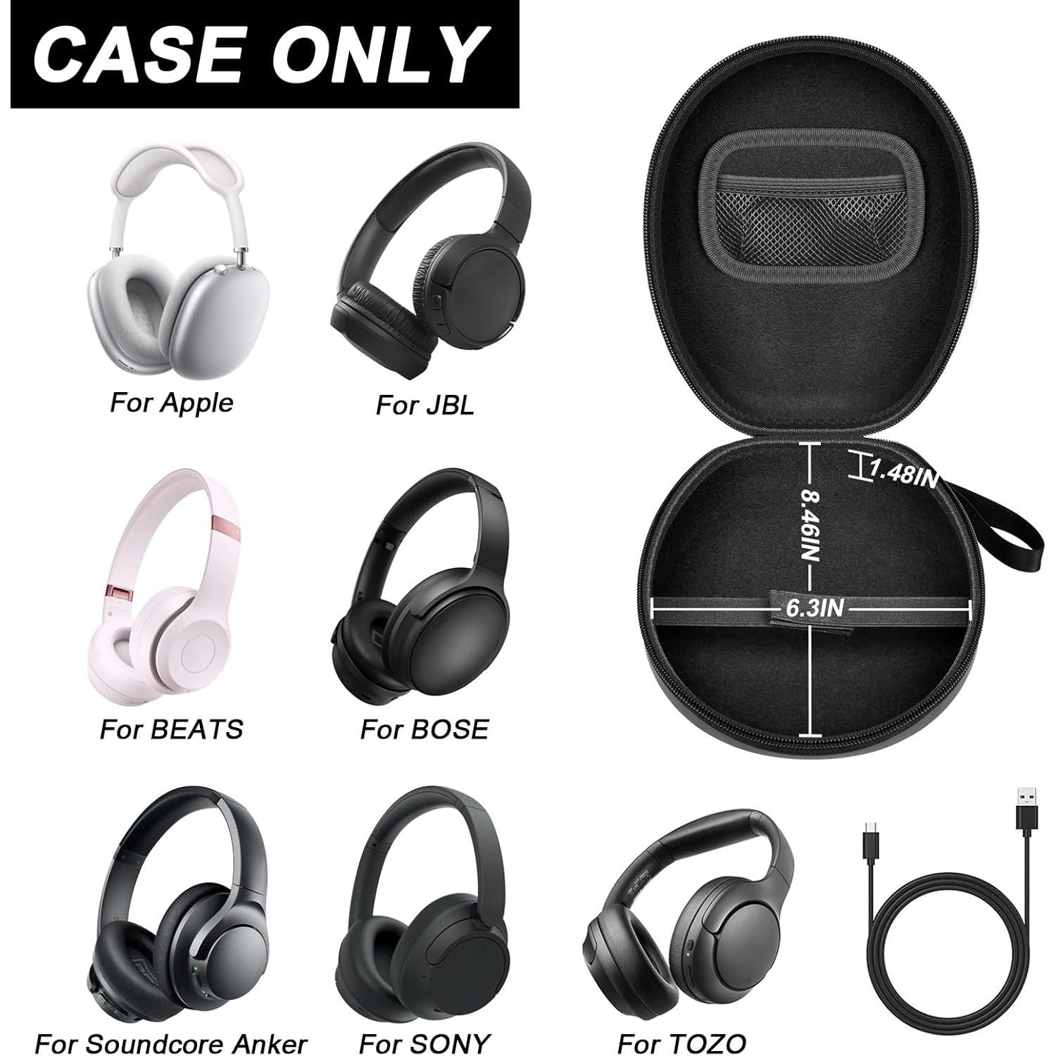 Estuche Universal Comecase para Auriculares Inalámbricos Negro