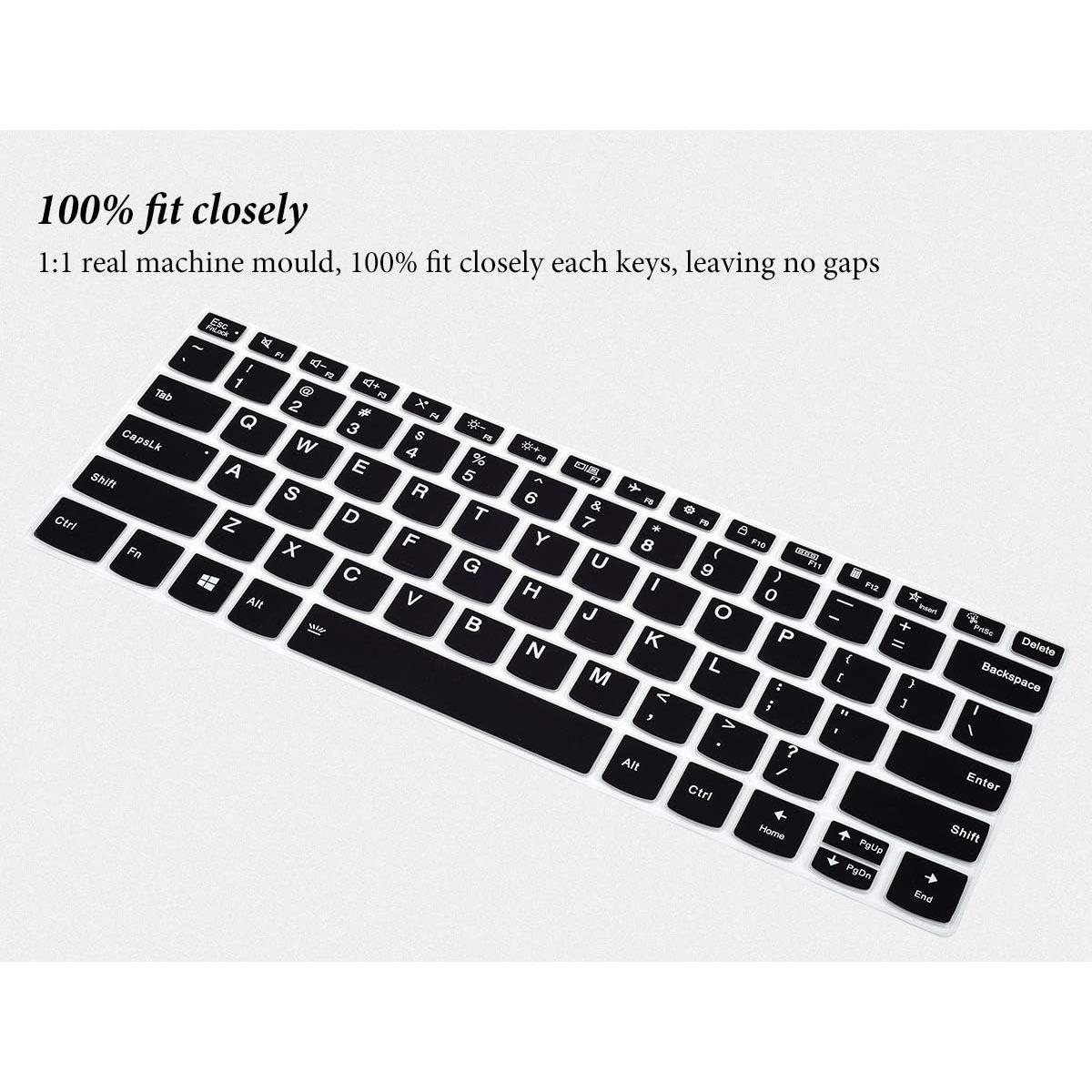 Cubierta de Teclado CASEDAO para Lenovo Yoga 7i 5i 14" Negro