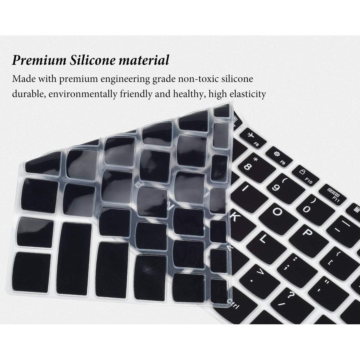 Cubierta de Teclado CASEDAO para Lenovo Yoga 7i 5i 14" Negro