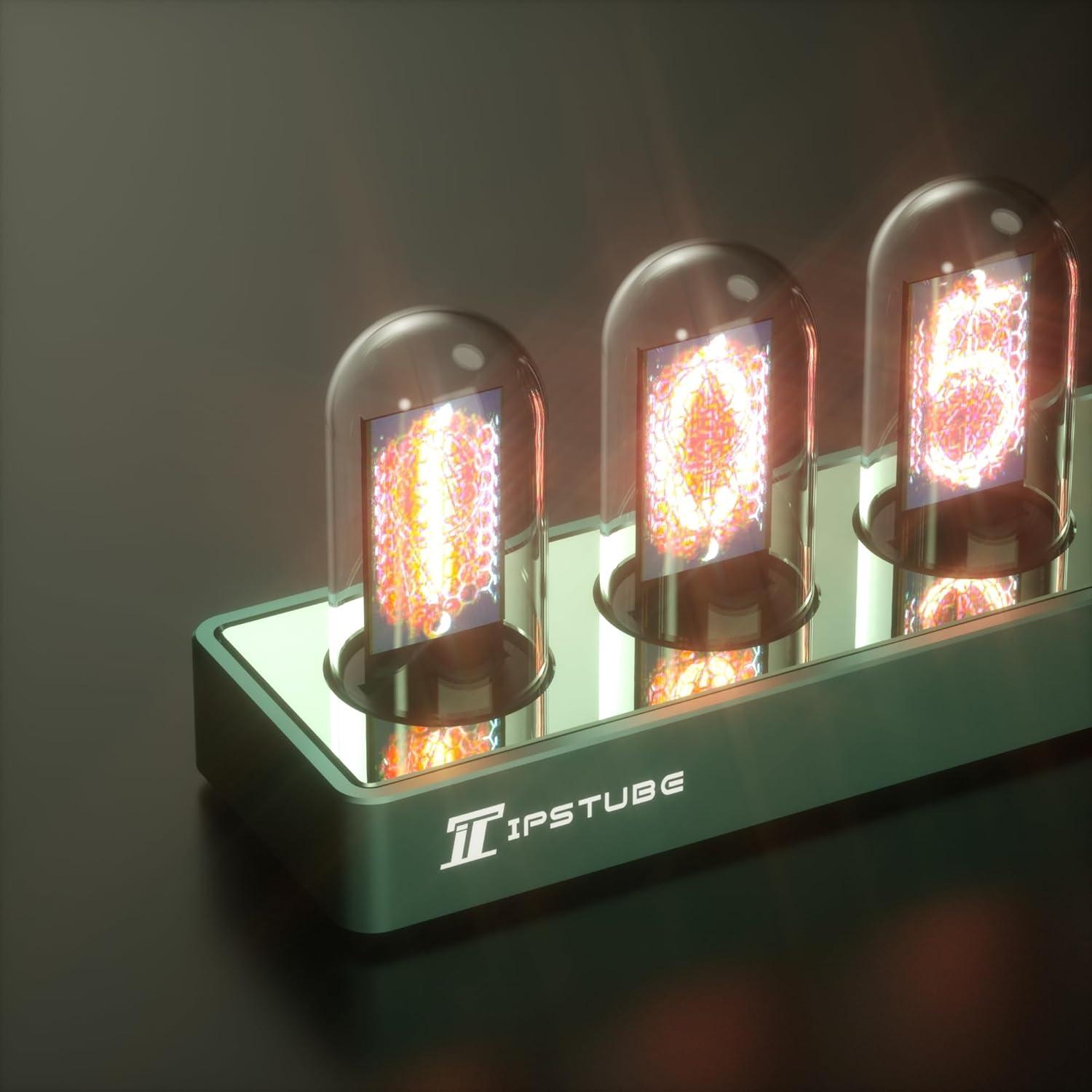 Reloj Digital Nixie WQV con Pantalla IPS RGB 1.14"