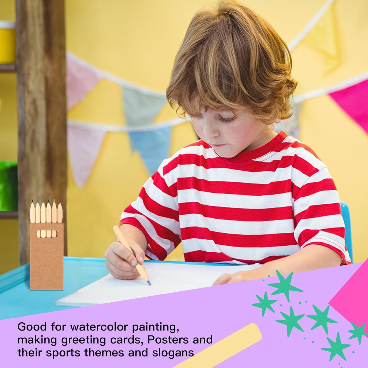 Lápices de Colores Faccito 100 Cajas 6 Colores 8.89 cm