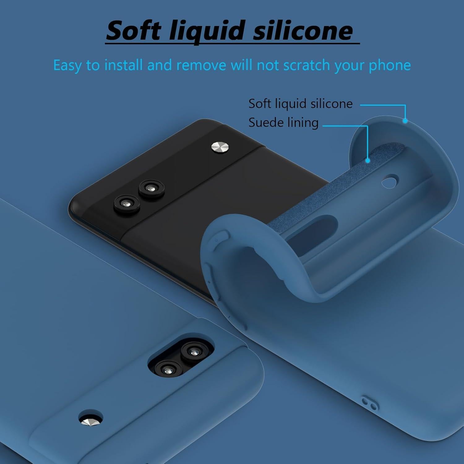 Funda Google Pixel 7A Neseovge + 3 Protectores Pantalla