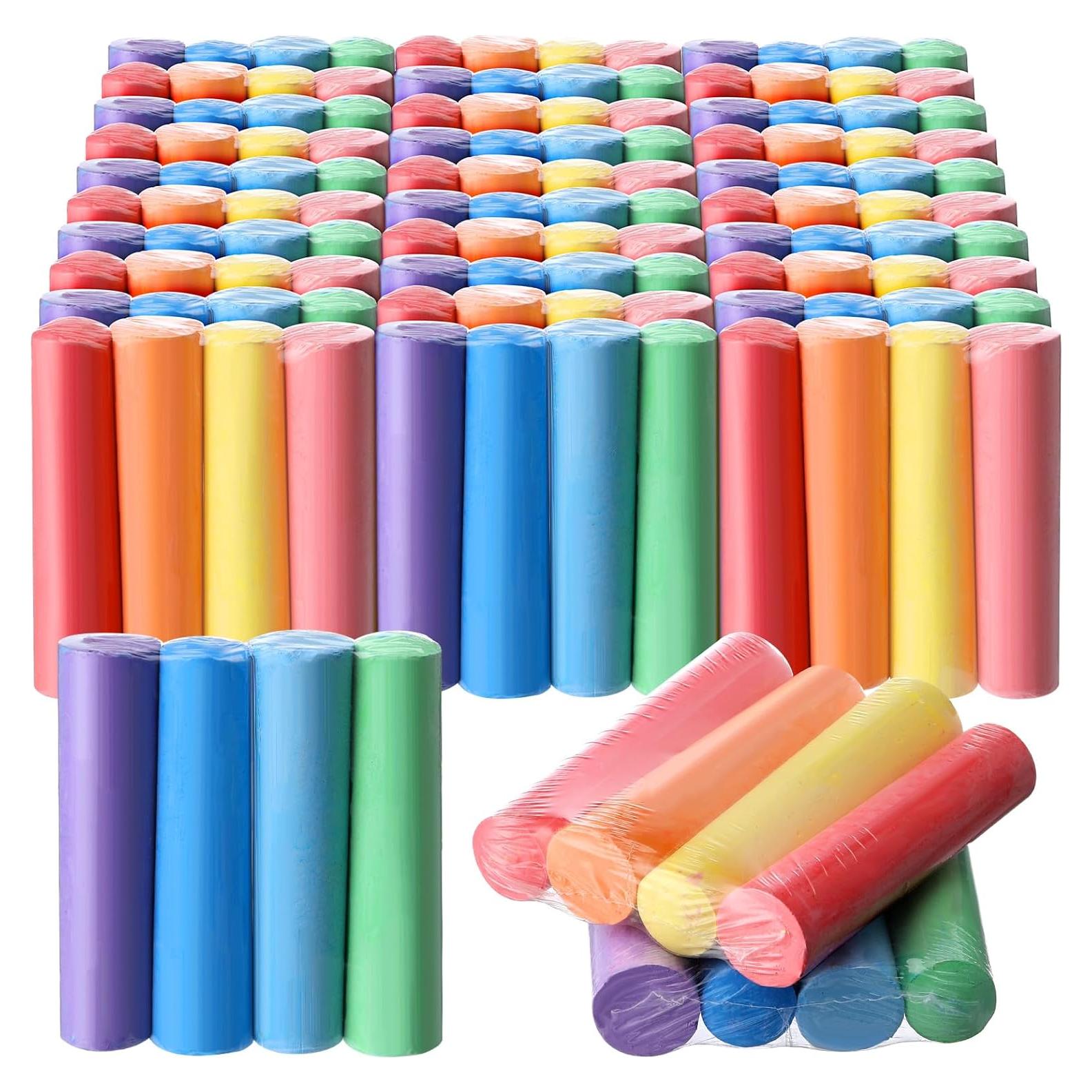 Juego de Tiza Jumbo Chivertion 120 Piezas Colores Vivos