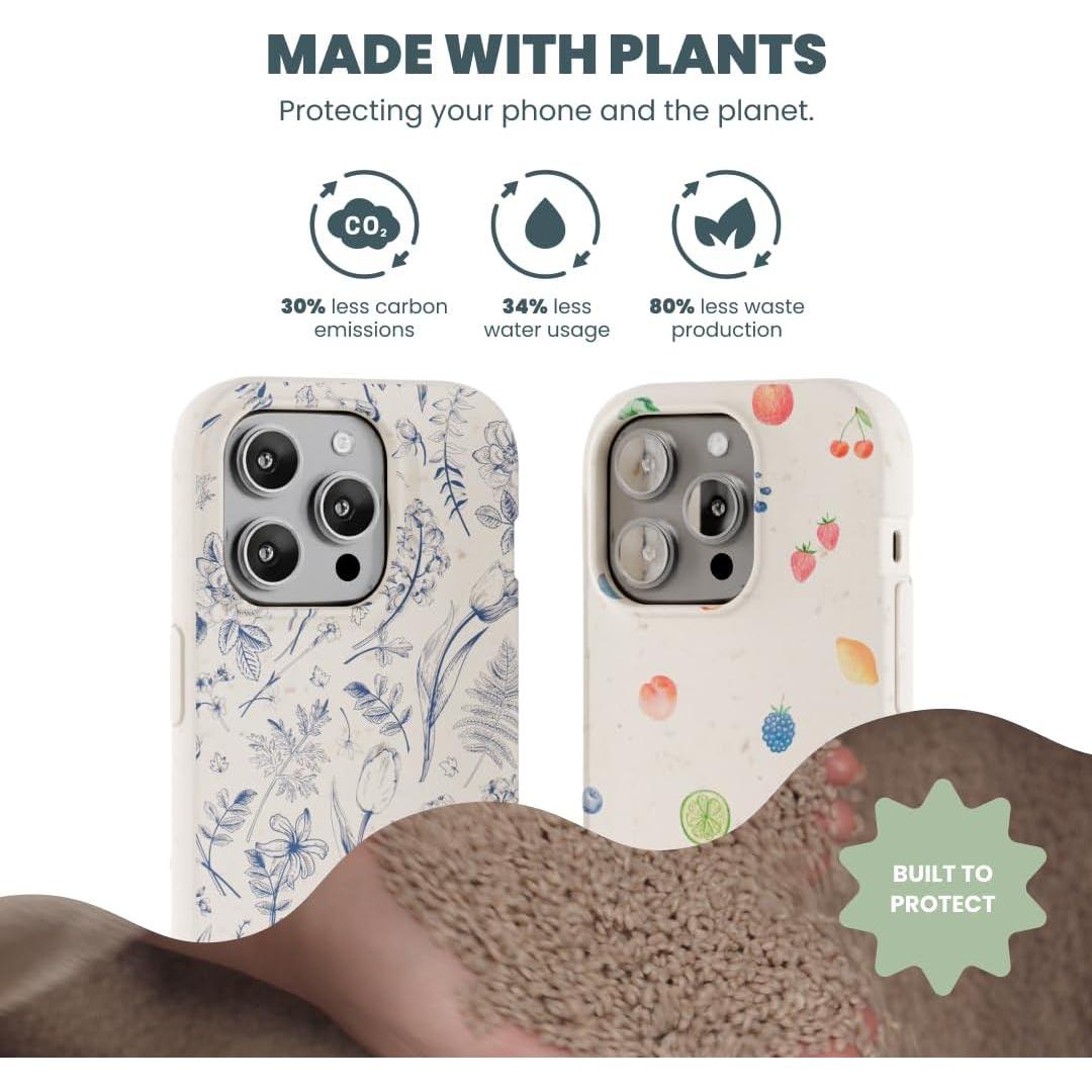 Funda ecológica Pela para iPhone 16 Pro Max - Frutas de Amalfi