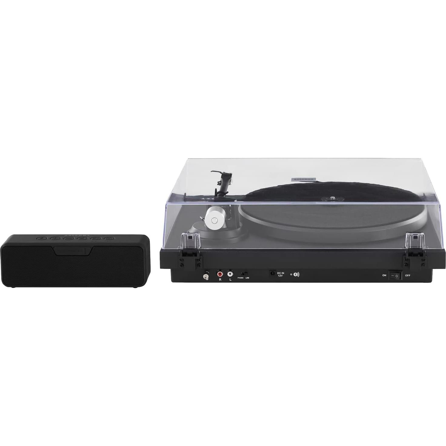 Tocadiscos Bluetooth Crosley C-Series con Altavoz S-300 Negro