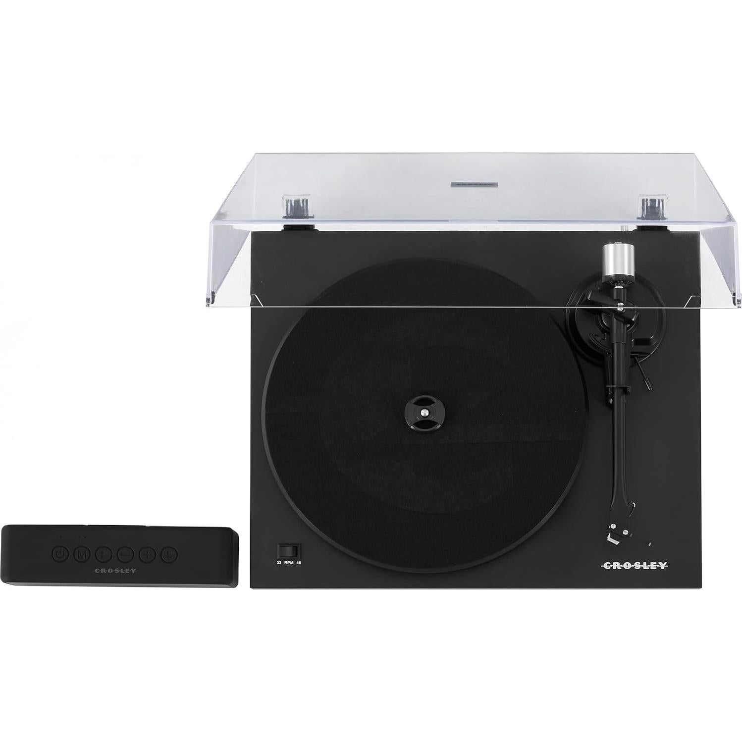 Tocadiscos Bluetooth Crosley C-Series con Altavoz S-300 Negro