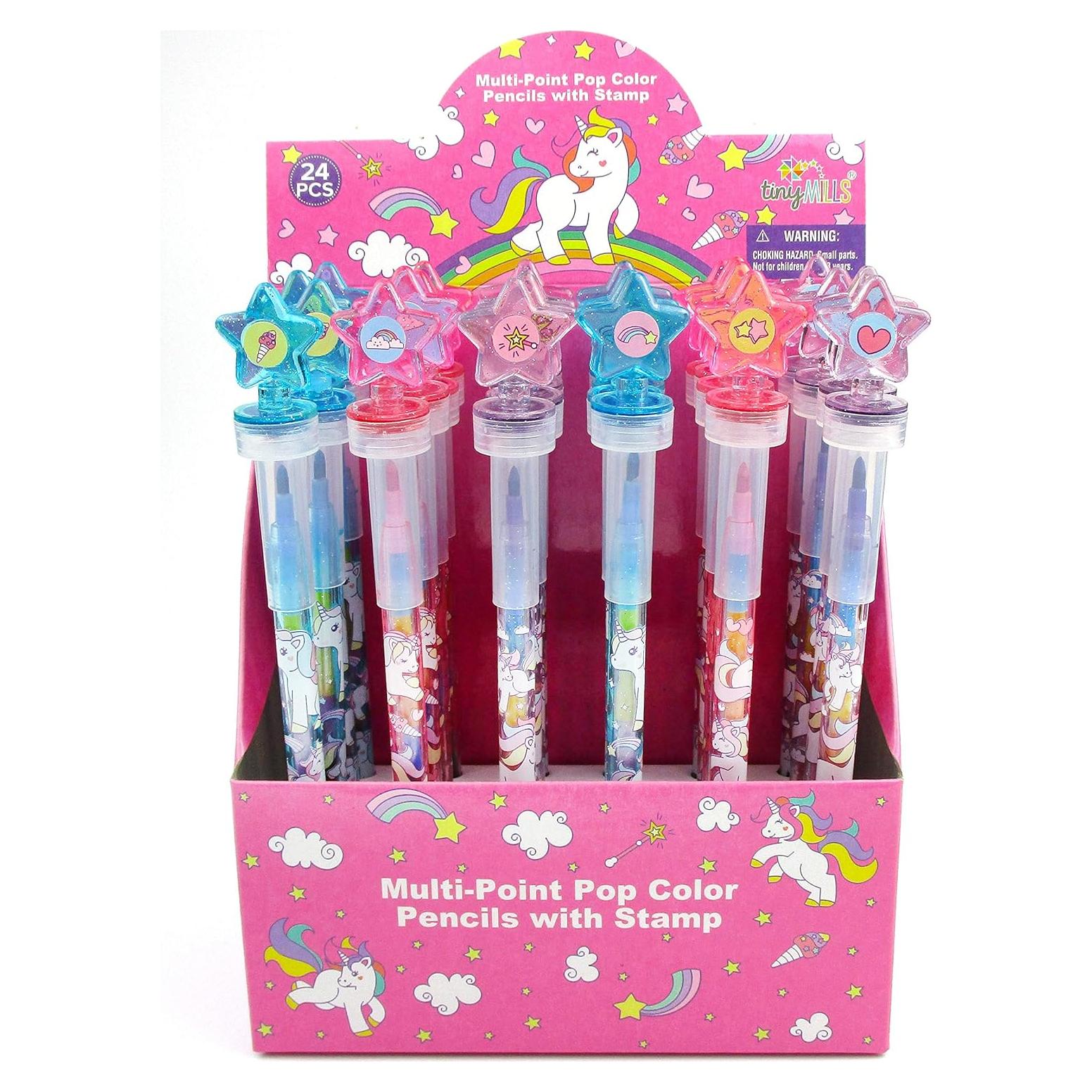 Crayones Apilables TINYMILLS 24 Pcs Unicornio 2 en 1
