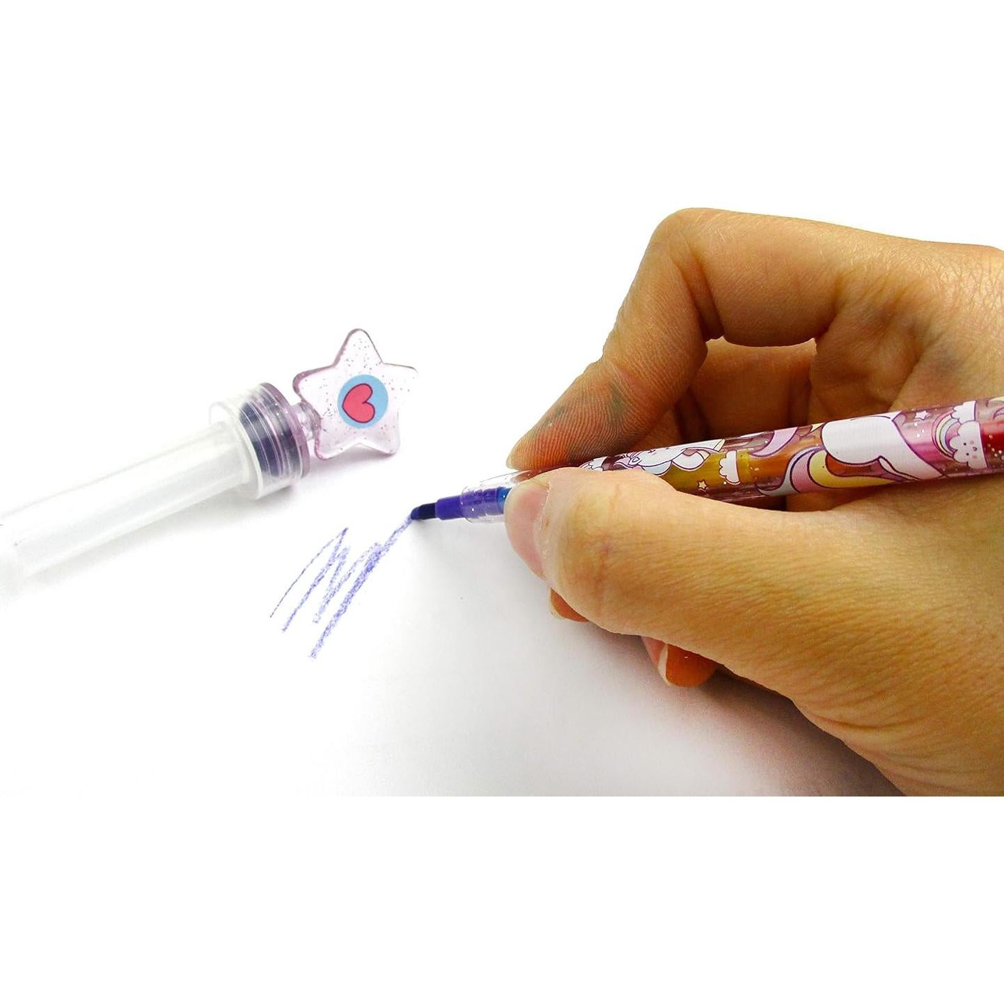 Crayones Apilables TINYMILLS 24 Pcs Unicornio 2 en 1