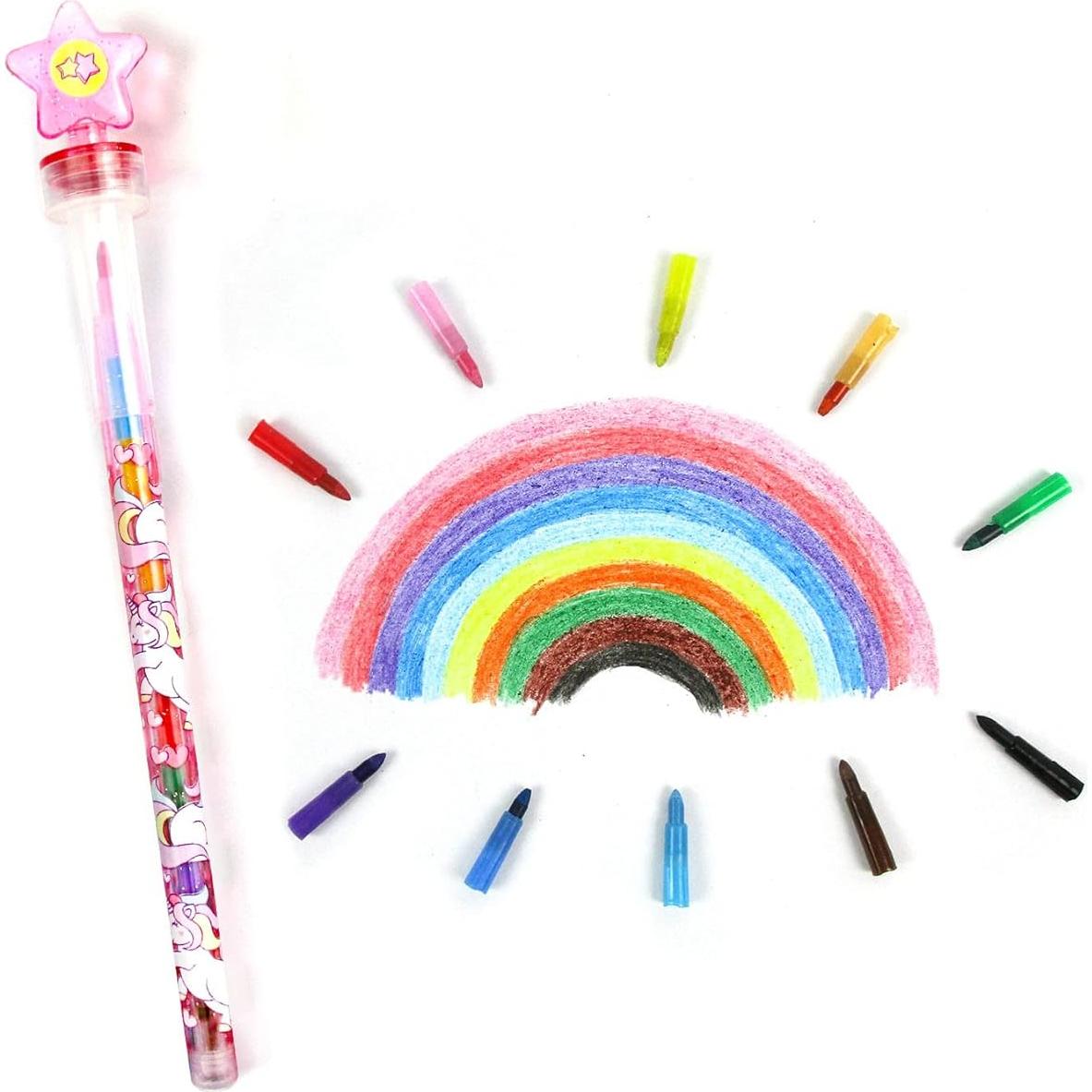 Crayones Apilables TINYMILLS 24 Pcs Unicornio 2 en 1