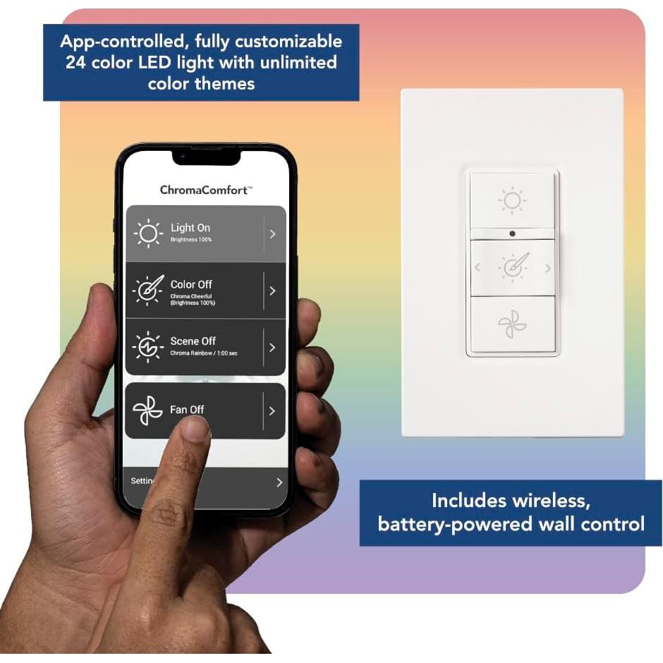 Ventilador de extracción Broan-NuTone SPK110RGBL 110 CFM LED 24 Colores