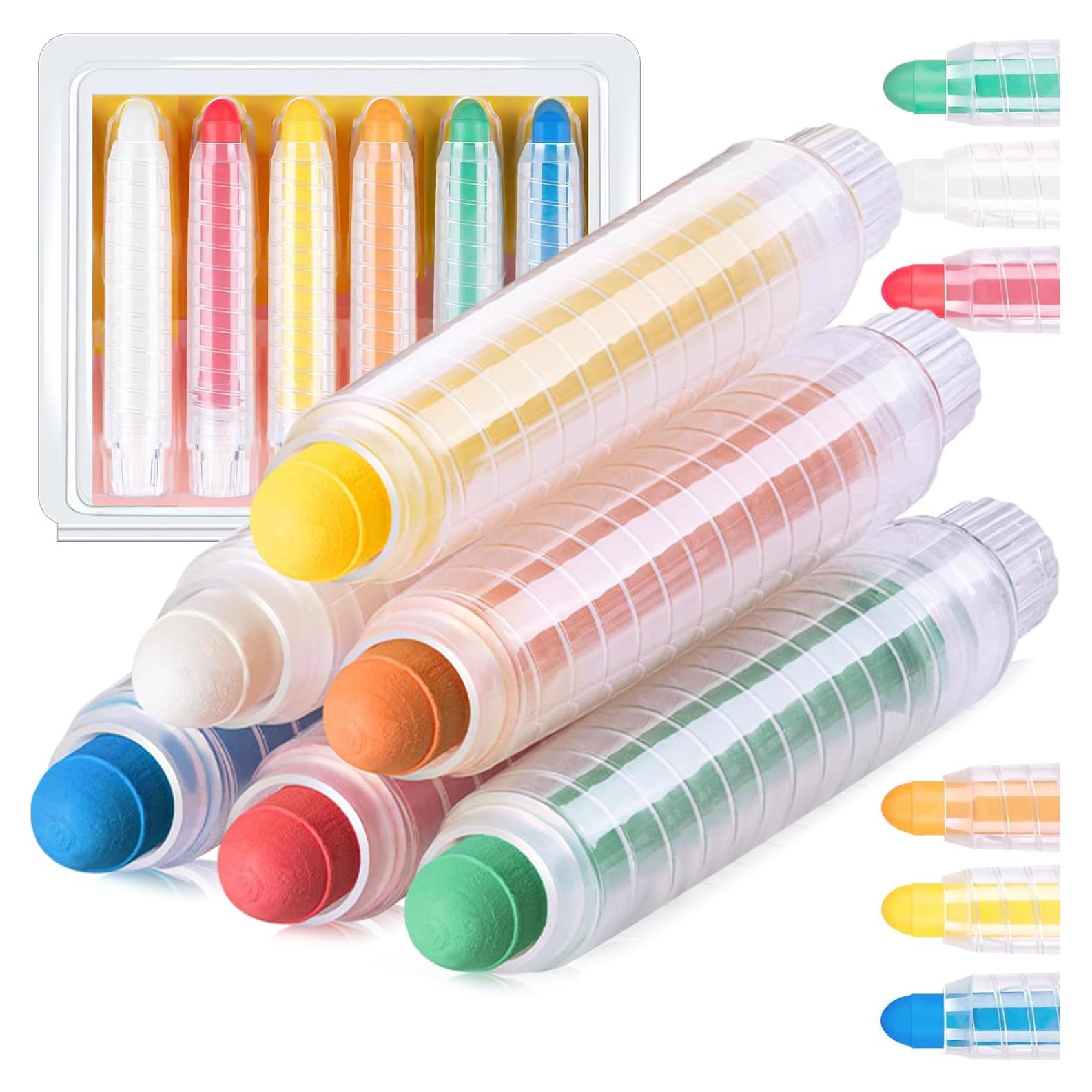 Tiza Lavable para Aceras ZHBDMGK 6 Colores con Soporte