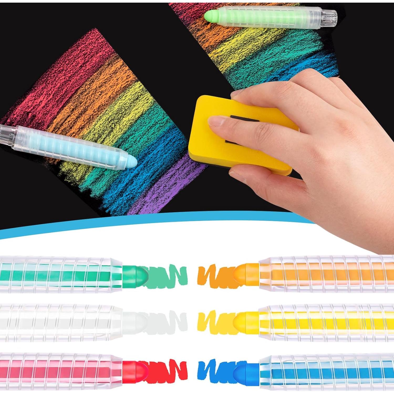 Tiza Lavable para Aceras ZHBDMGK 6 Colores con Soporte