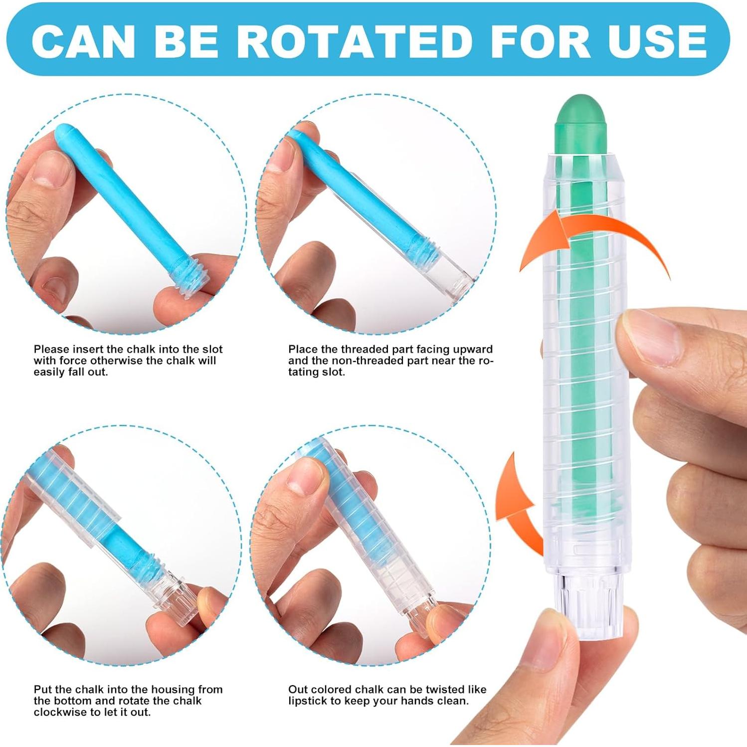 Tiza Lavable para Aceras ZHBDMGK 6 Colores con Soporte