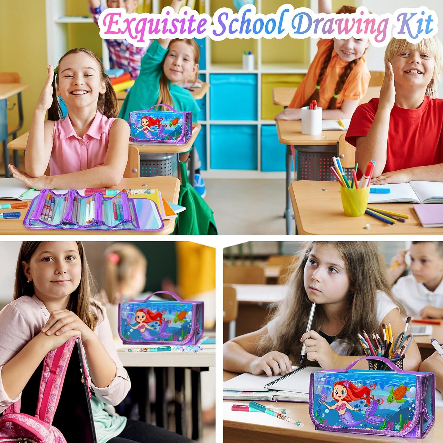 Juego de Marcadores Lavables Weirtoya con Aroma Frutal 56 PCS