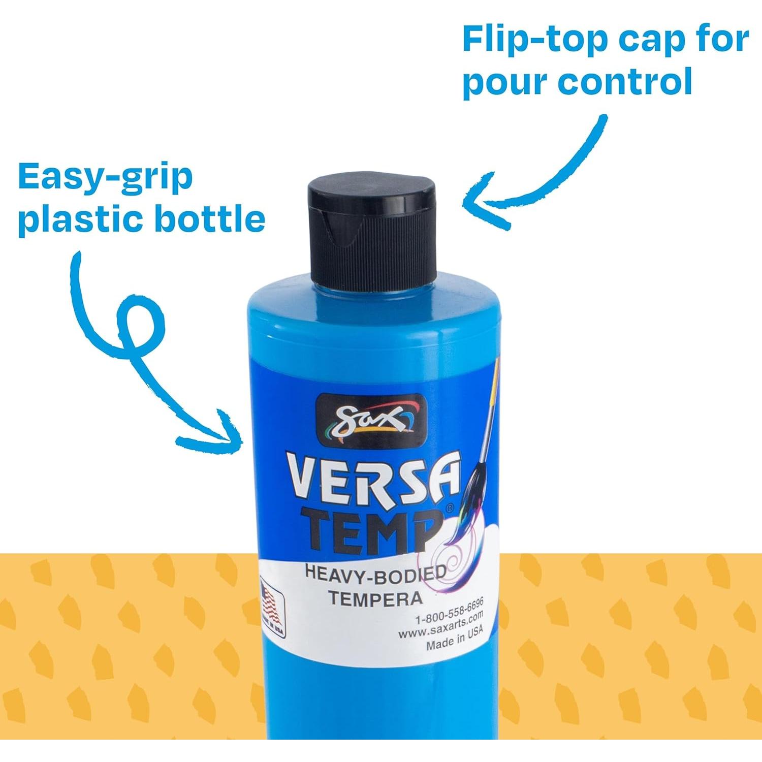 Pintura Tempera Fluorescente Sax Versatemp 6 Colores 3.4kg