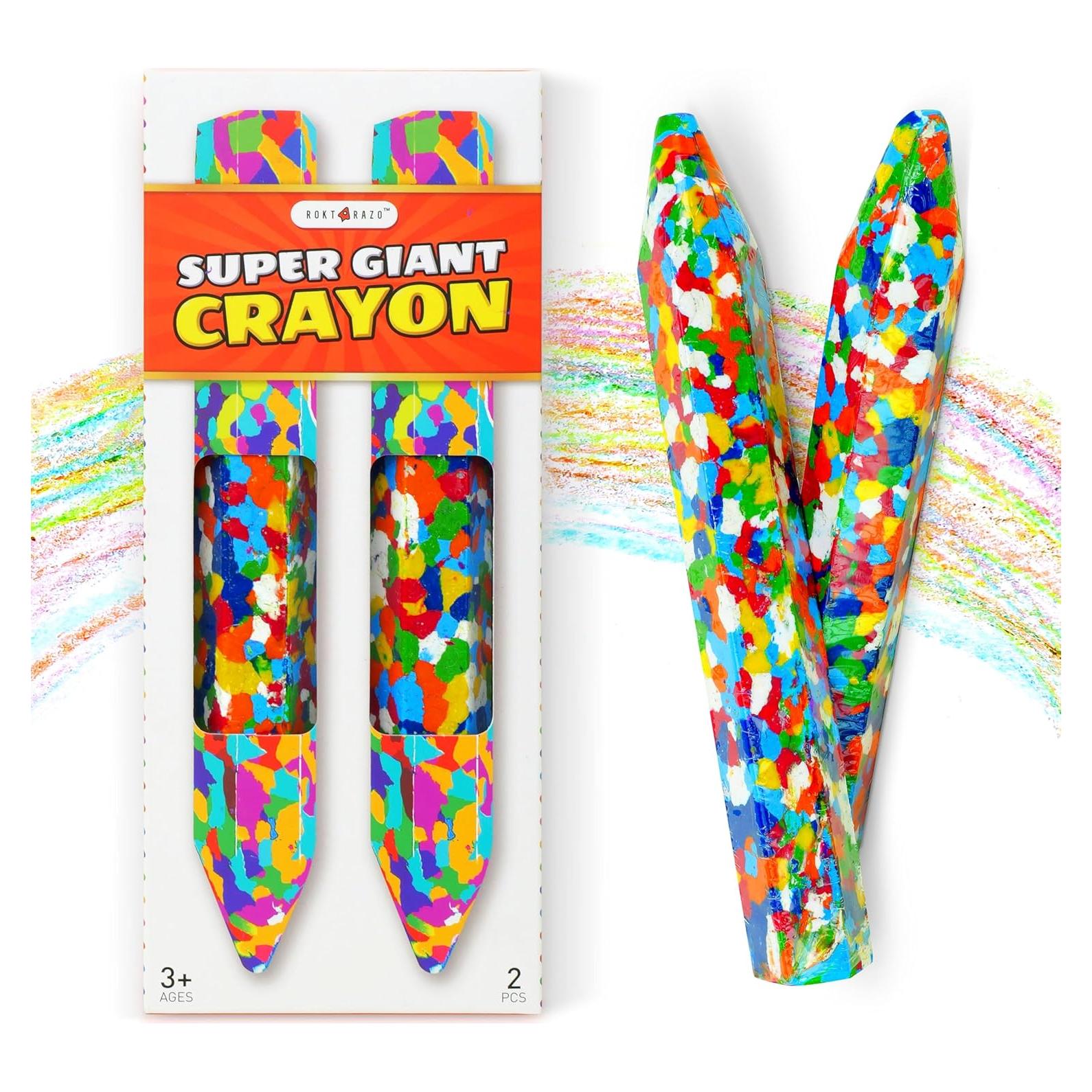 Crayones Gigantes Multicolor Rokt&razo 2PC 20,32 cm