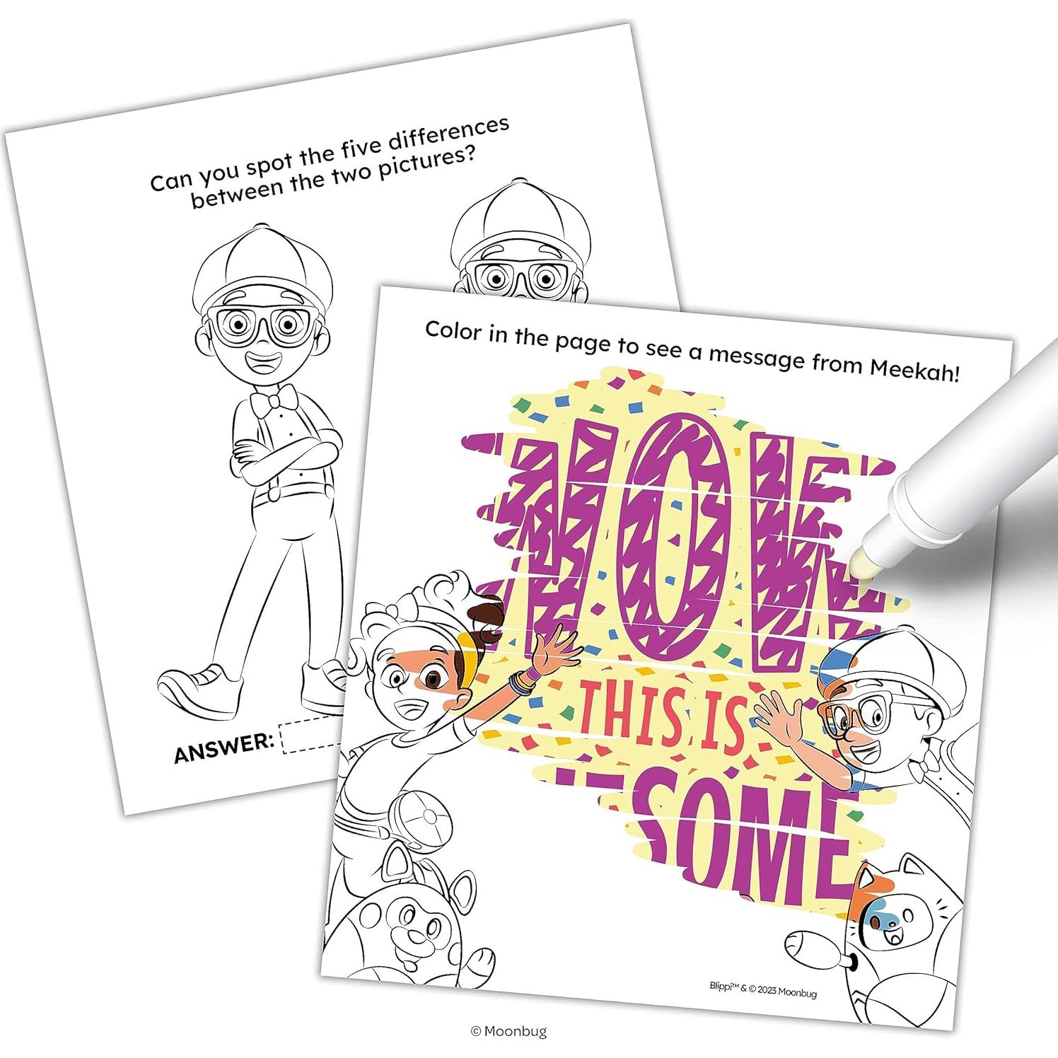 Libro para Colorear Blippi Imagine Ink 20 Páginas Sin Desorden