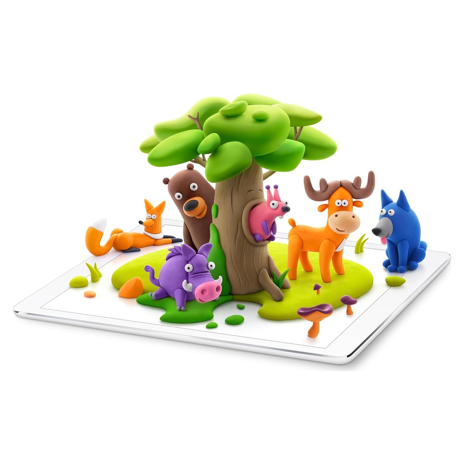 Kit de Arcilla Fat Brain Toys Hey Clay Animales del Bosque