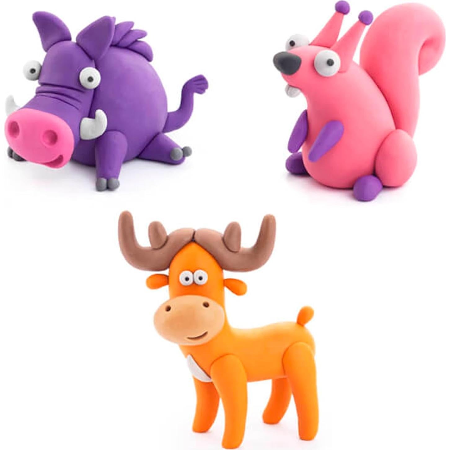 Kit de Arcilla Fat Brain Toys Hey Clay Animales del Bosque