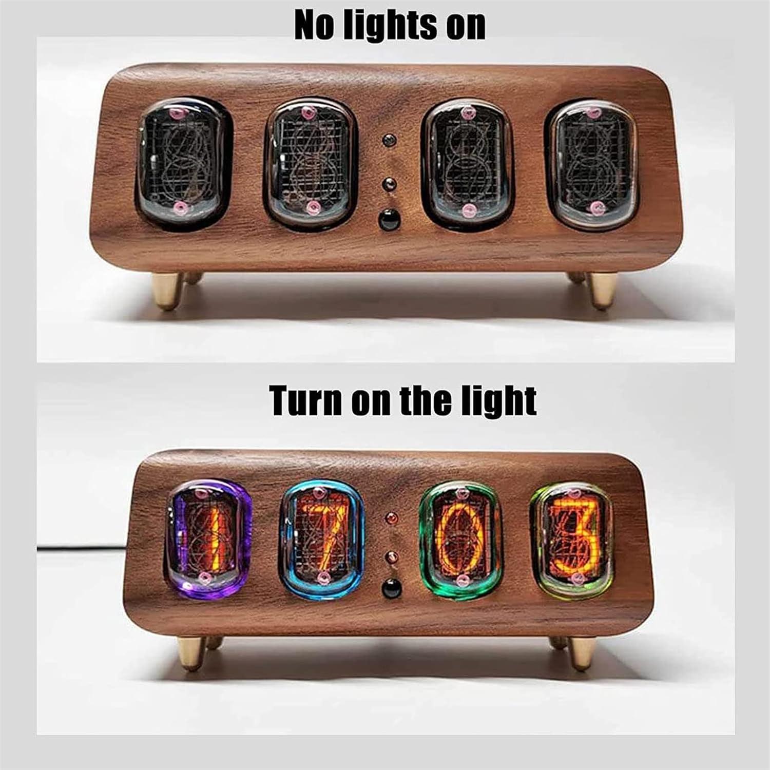 Reloj Electrónico Retro BMHGS con Tubo de Luz LED Ajustable