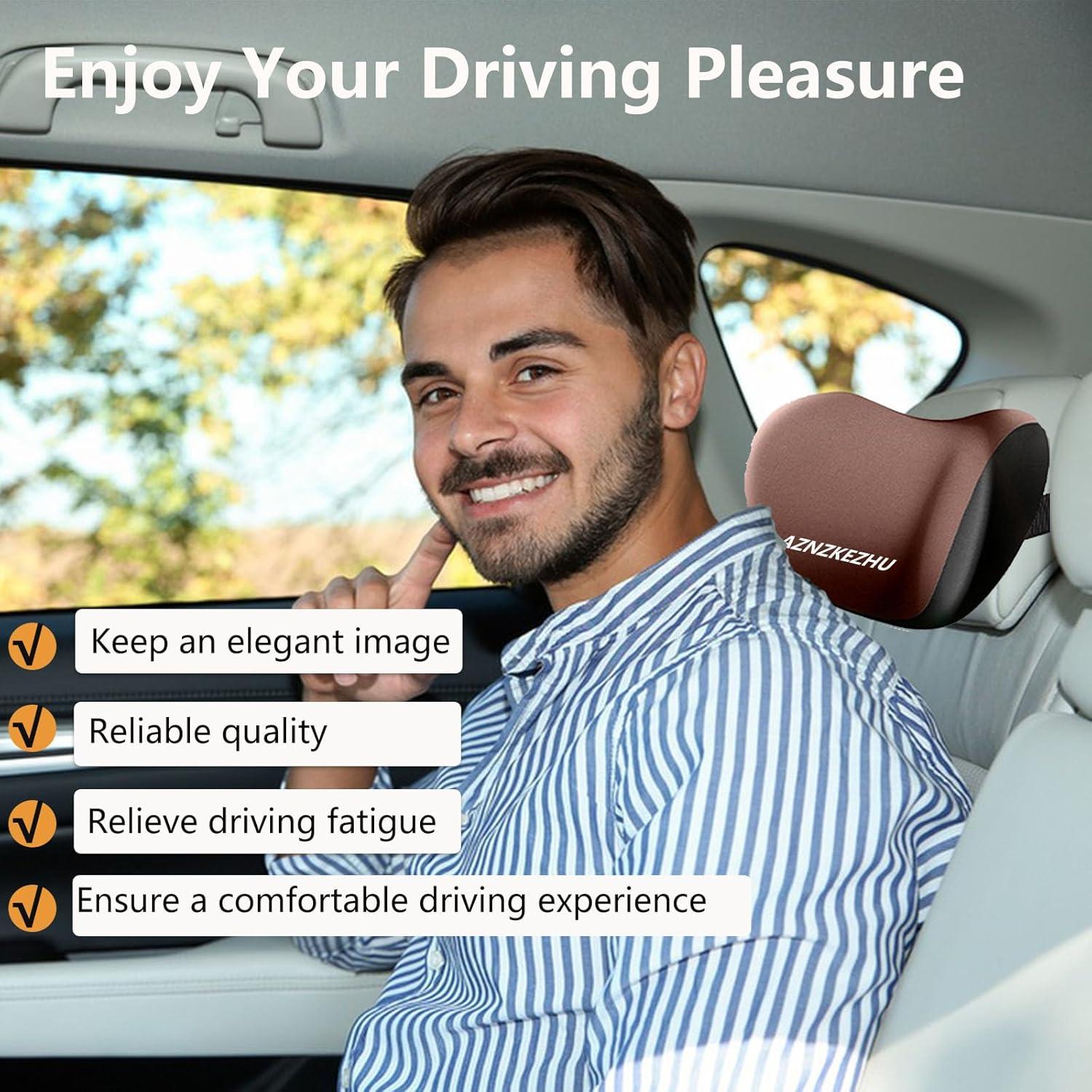 Cojín de Soporte Lumbar y de Cabeza AZNZKEZHU Rosa