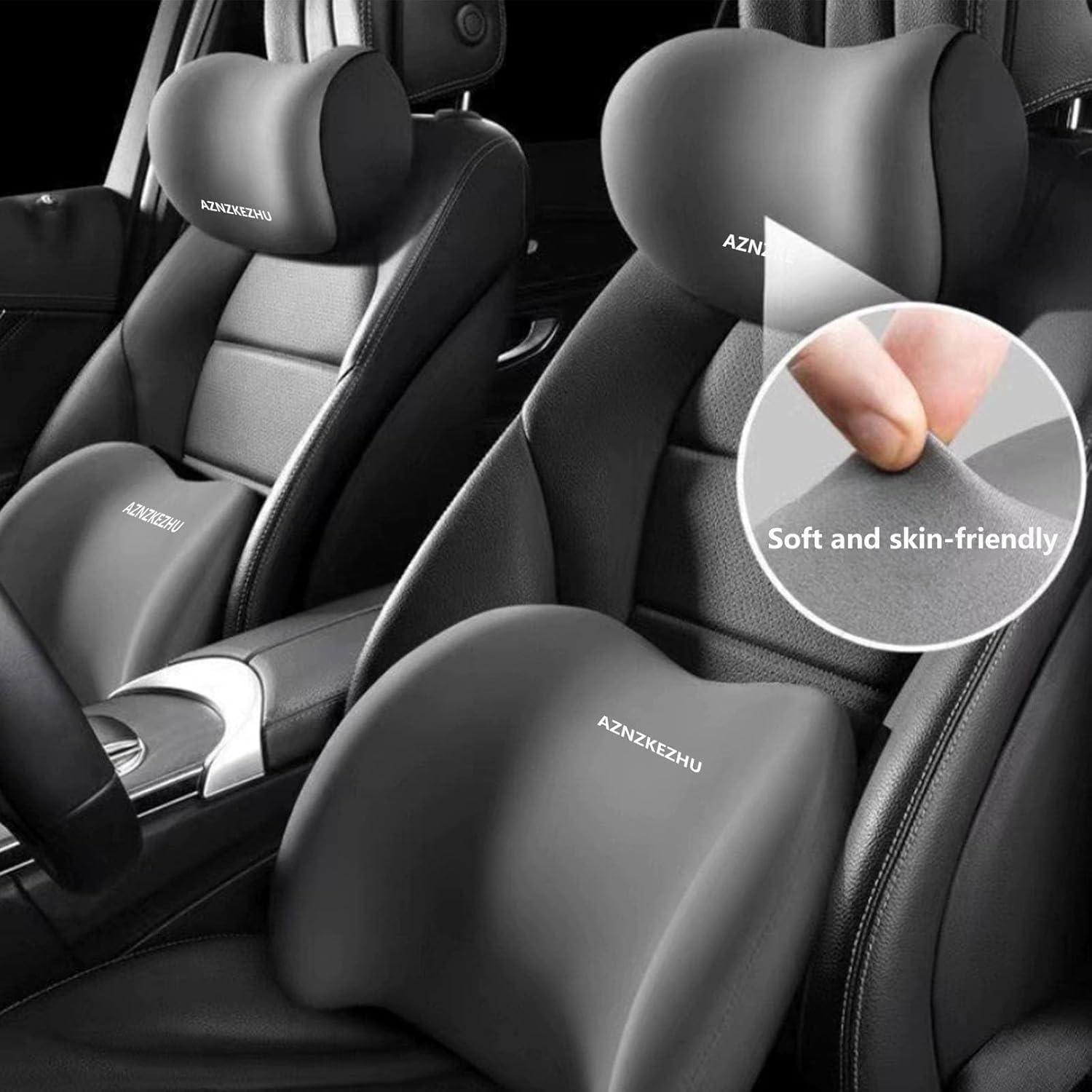 Cojín de Soporte Lumbar y de Cabeza AZNZKEZHU Rosa