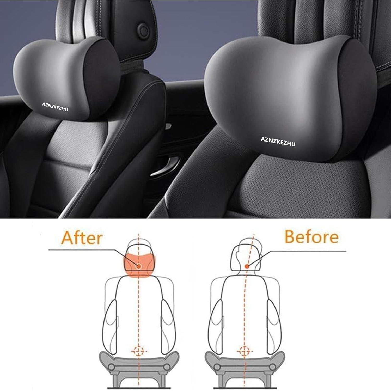 Cojín de Soporte Lumbar y de Cabeza AZNZKEZHU Rosa