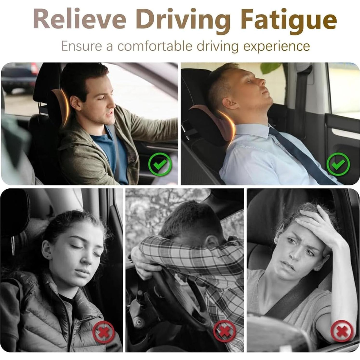 Cojín de Soporte Lumbar y de Cabeza AZNZKEZHU Rosa