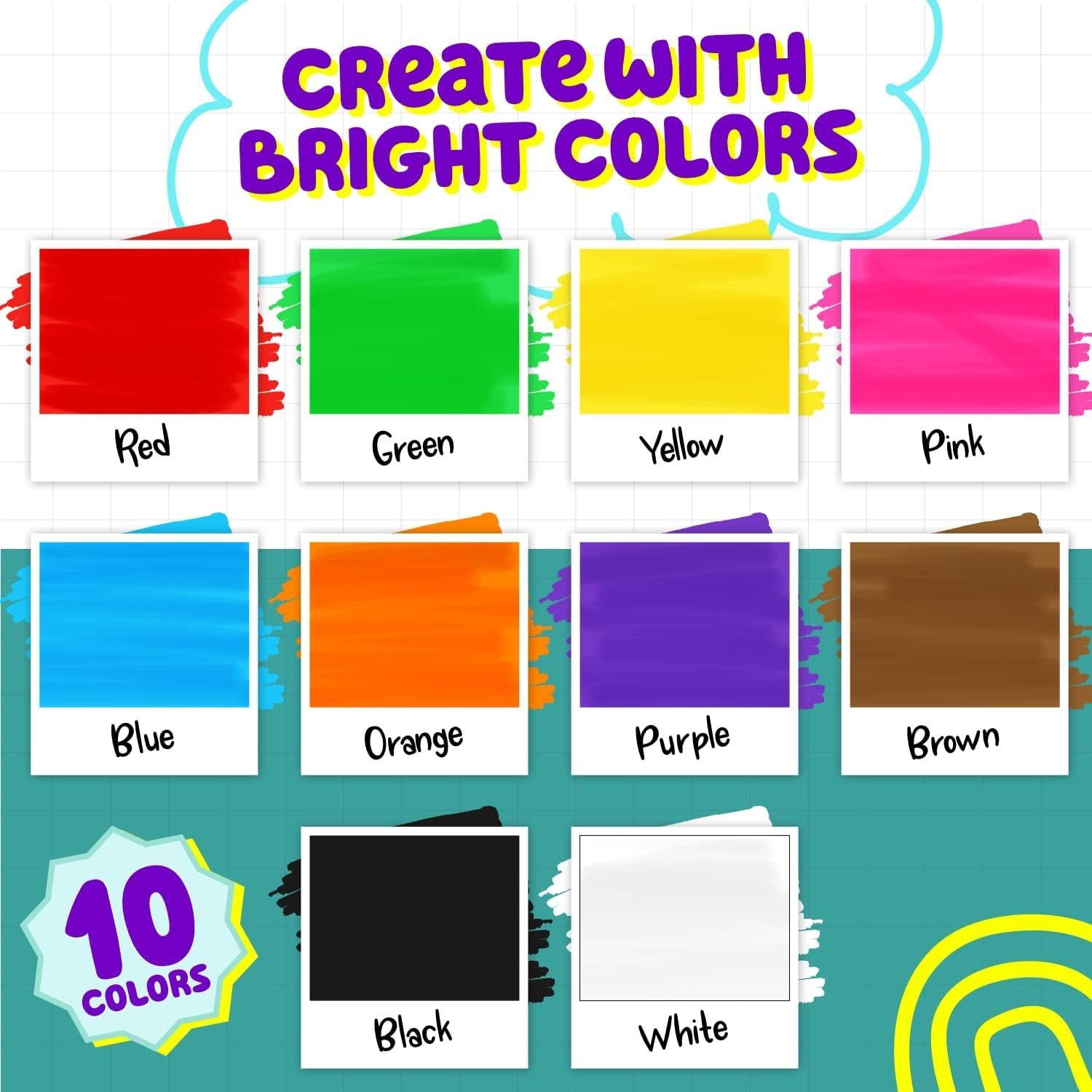 Marcadores de Tiza Chalkola 10 Piezas Punta 6mm Multicolor