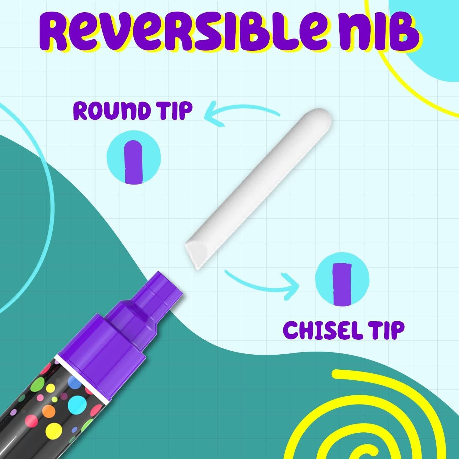 Marcadores de Tiza Chalkola 10 Piezas Punta 6mm Multicolor