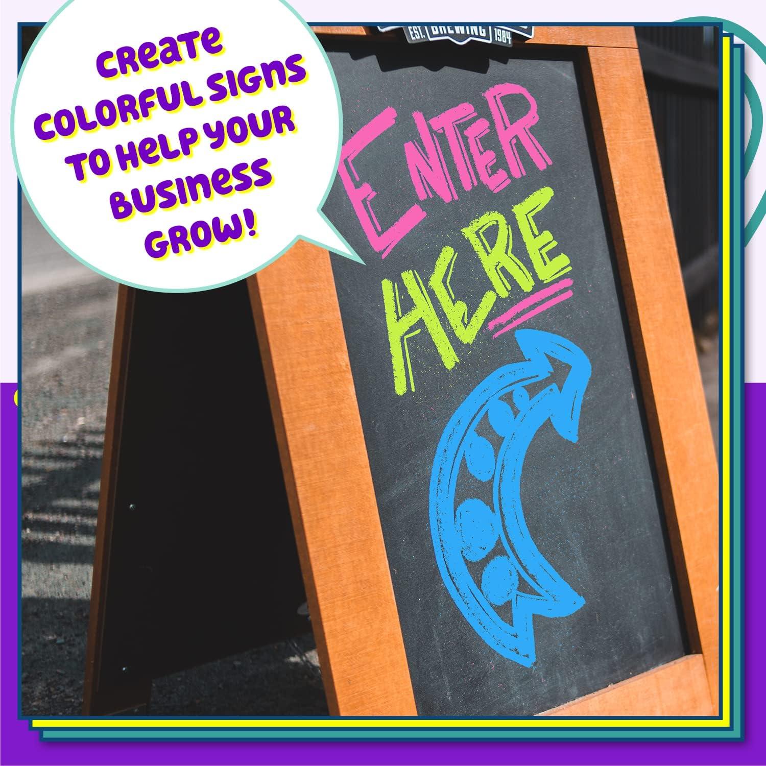 Marcadores de Tiza Chalkola 10 Piezas Punta 6mm Multicolor