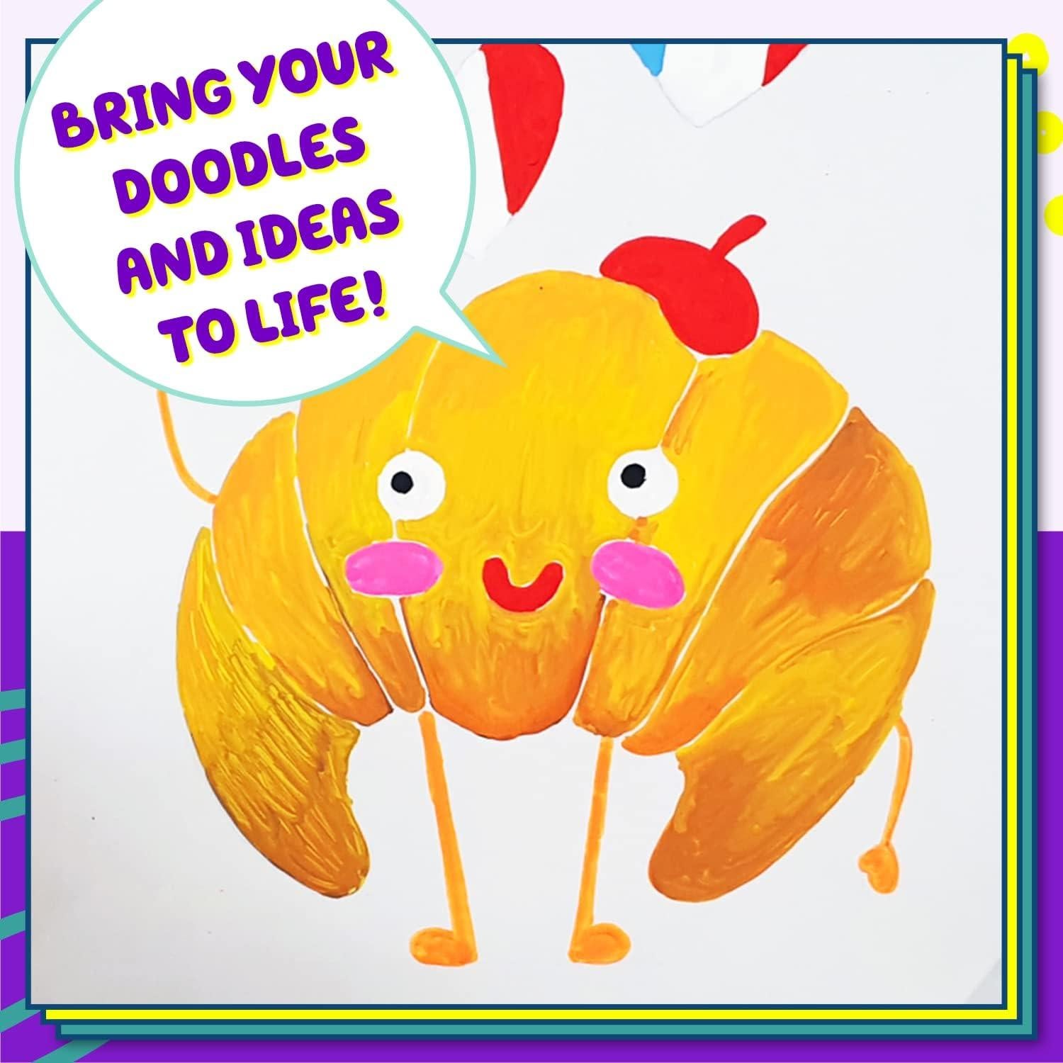 Marcadores de Tiza Chalkola 10 Piezas Punta 6mm Multicolor