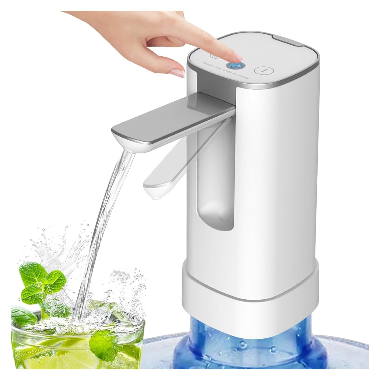 Dispensador de Agua Eléctrico Portátil Pobugy 5 Galones con Pantalla LED